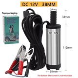 Generic 12V Electric Submersible Diesel Oil Transfer Pump 38mm Stainless Steel