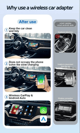 Wireless CarPlay & Android Auto USB Adapter for OEM Systems Black