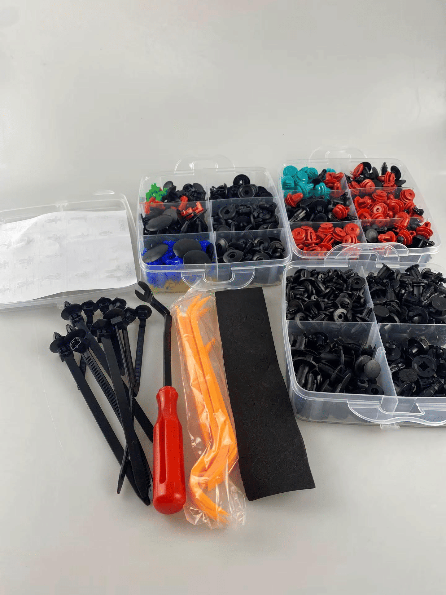 725-Piece Car Push Retainer Clip Assortment, 23 Sizes Nylon Fasteners