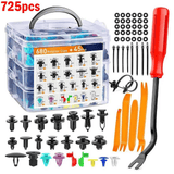 725-Piece Car Push Retainer Clip Assortment, 23 Sizes Nylon Fasteners