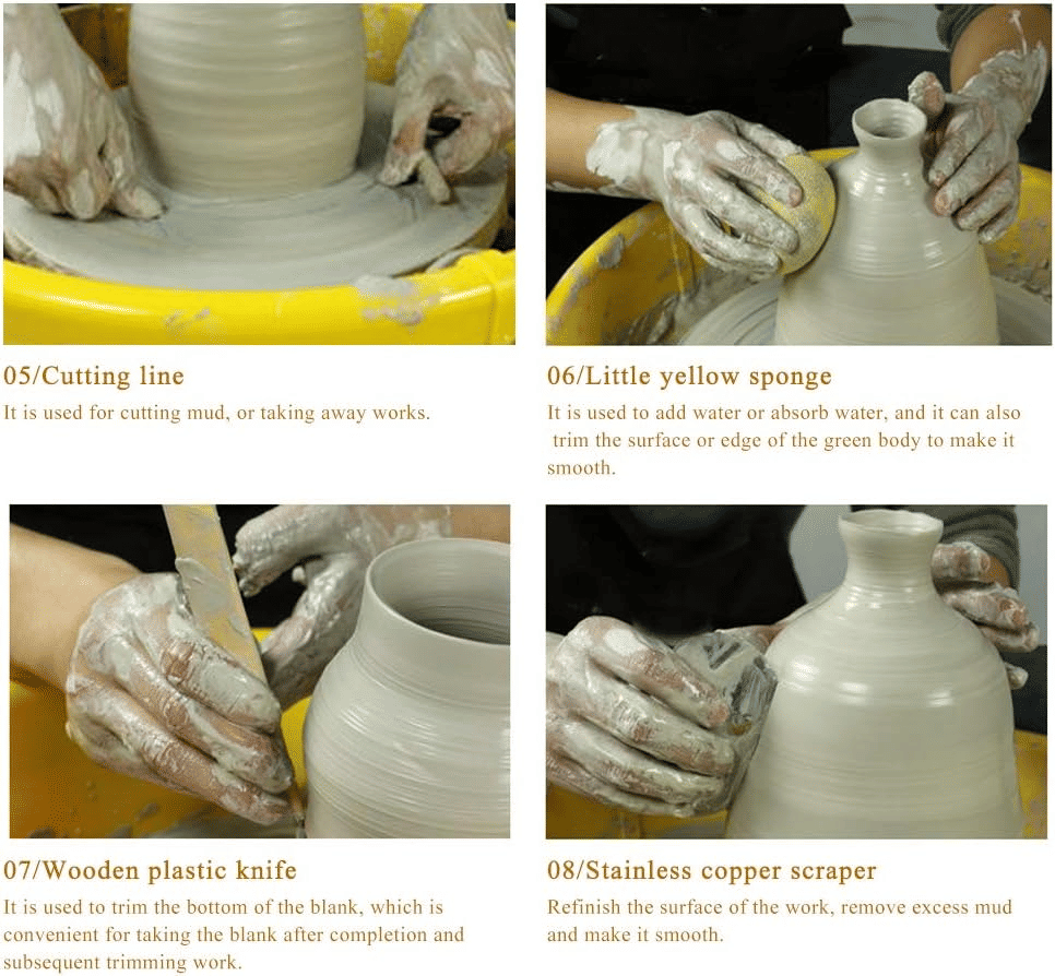 8-Piece Professional Pottery Sculpting and Modeling Tool Set