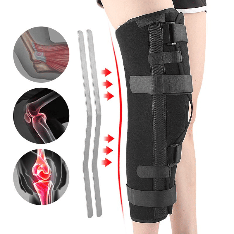 Generic Knee Immobilizer Full Leg Brace With Aluminum Support