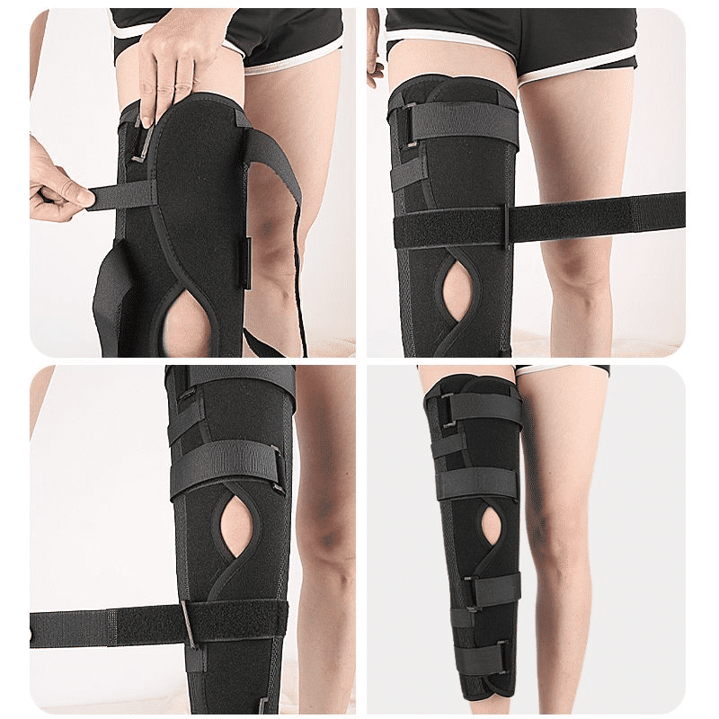 Generic Knee Immobilizer Full Leg Brace With Aluminum Support