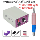 Professional Electric Nail Drill Machine 30000rpm with Foot Pedal