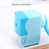 Generic Cartoon Hand Crank Pencil Sharpener for Students Blue