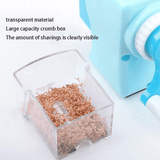 Generic Cartoon Hand Crank Pencil Sharpener for Students Blue