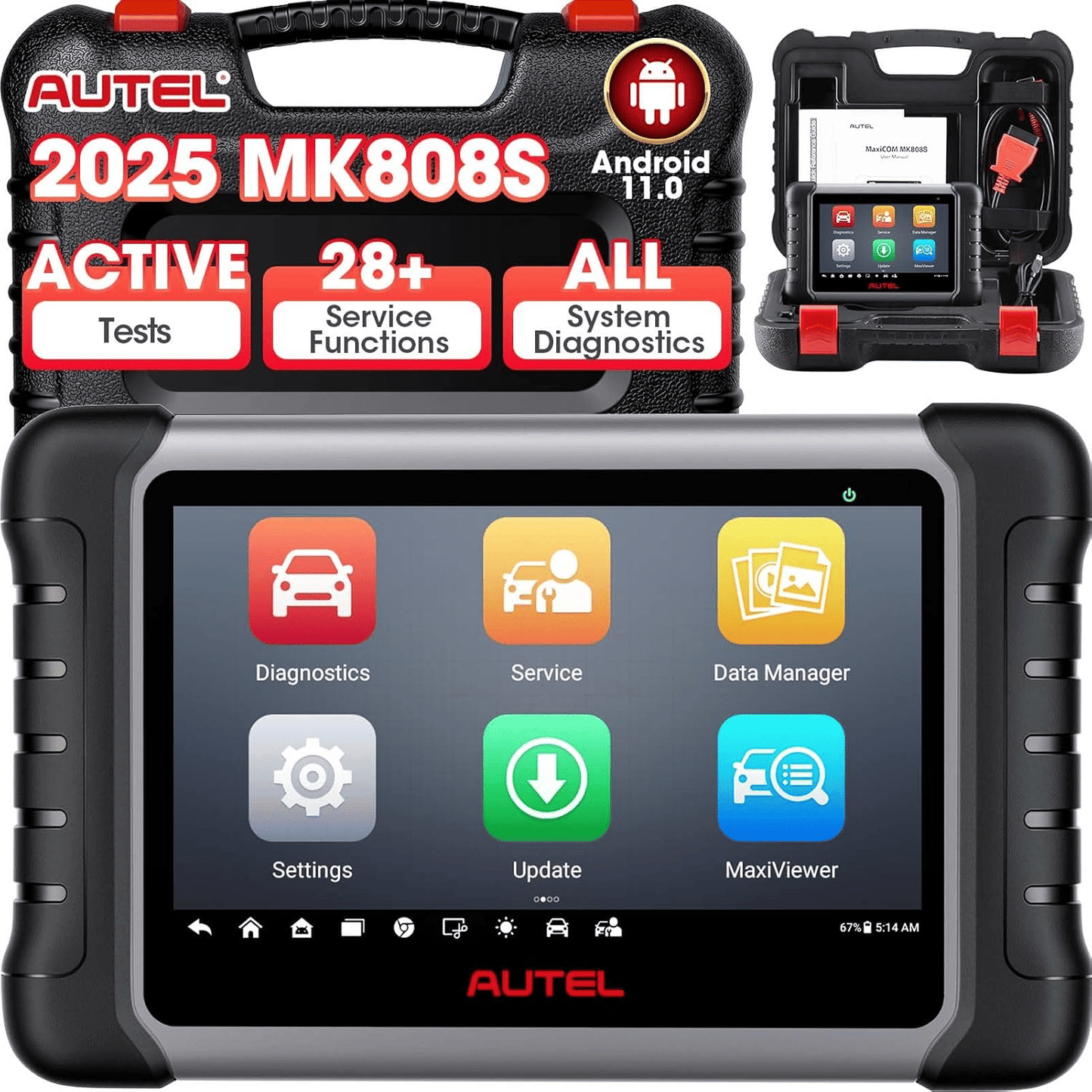Autel MaxiCOM MK808S Bidirectional Diagnostic Scan Tool 2025