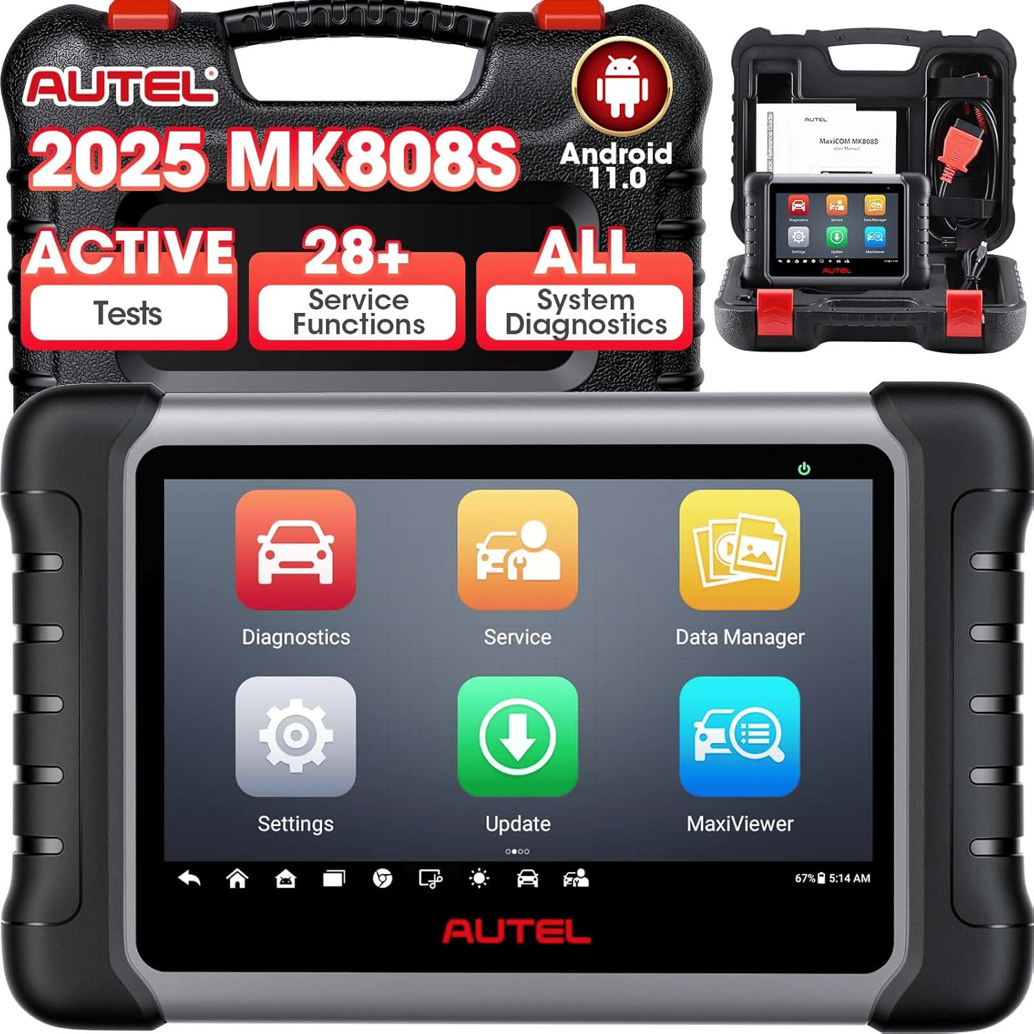 Autel MaxiCOM MK808S Bidirectional Diagnostic Scan Tool 2025