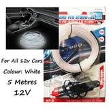 Car Interior LED Ambient Glow Strip 5m Dashboard Trim