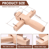 Adjustable Leather Strap Cutter Wood Hand Tool