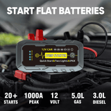 Generic 2000A 12V Car Jump Starter Battery Booster