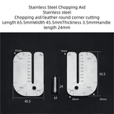 Professional Stainless Steel Leather Stitching Pulling Chopper Tool Silver