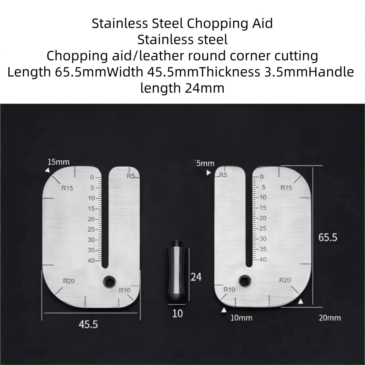 Professional Stainless Steel Leather Stitching Pulling Chopper Tool Silver