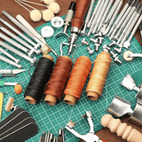273-Piece Professional Leatherworking Tool Kit with Storage Case