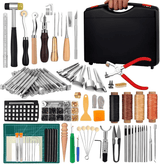 273-Piece Professional Leatherworking Tool Kit with Storage Case