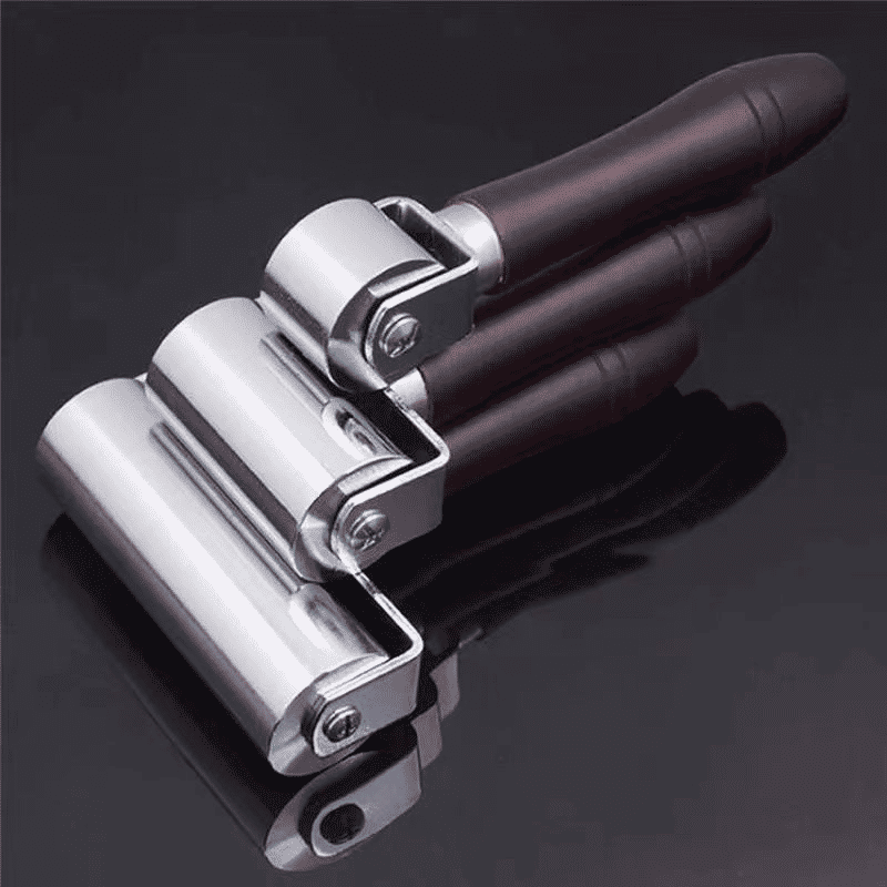 Leather Roller Solid Edge Pressing Wheel Wooden Handle for Leathercraft