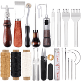 Professional LeatherCraft Tools Kit Leather Hand Sewing Repair Set