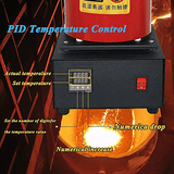 Electric Gold Melting Furnace 1100°C Digital Control 2KG Capacity