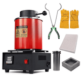 Electric Gold Melting Furnace 1100°C Digital Control 2KG Capacity