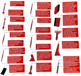 Generic 21-Piece Car Vinyl Wrap Tint Application Tool Kit