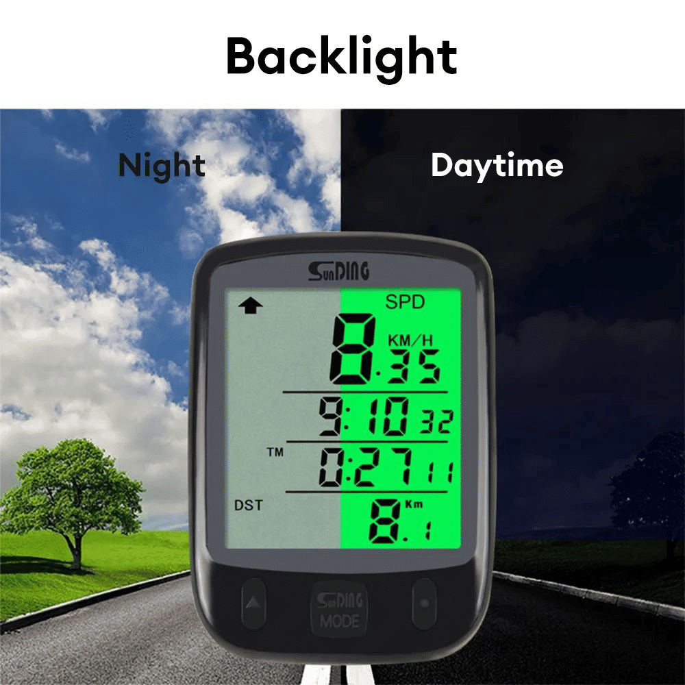 Generic SD-563A Wired Cycling Computer Waterproof Bicycle Odometer LCD