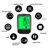 Generic SD-563A Wired Cycling Computer Waterproof Bicycle Odometer LCD