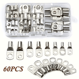 Generic SC Series Ring Terminal Connector Kit Tinned Copper 60Pcs