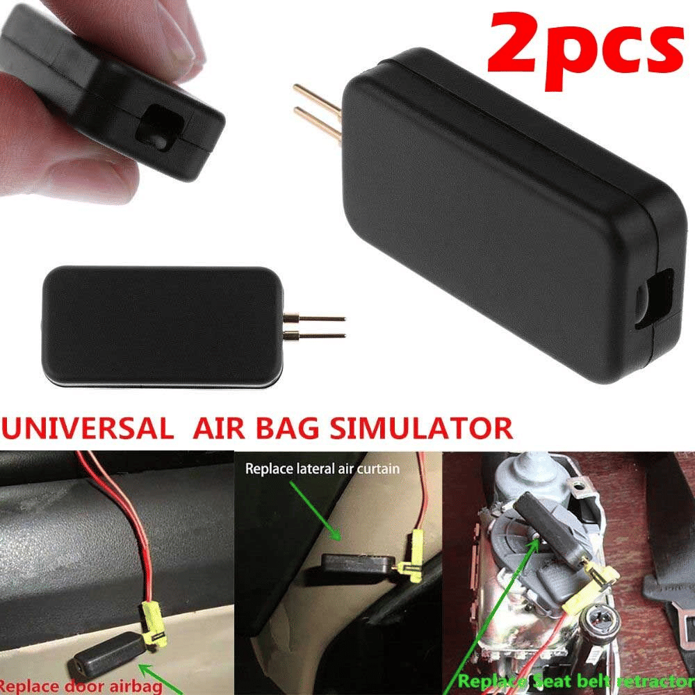 Generic SRS Airbag Simulator Universal Emulator Bypass Tool 2pcs Black