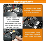Generic SRS Airbag Simulator Universal Emulator Bypass Tool 2pcs Black
