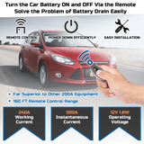 Generic Car Remote Battery Disconnect Switch 12V 240A LED Display