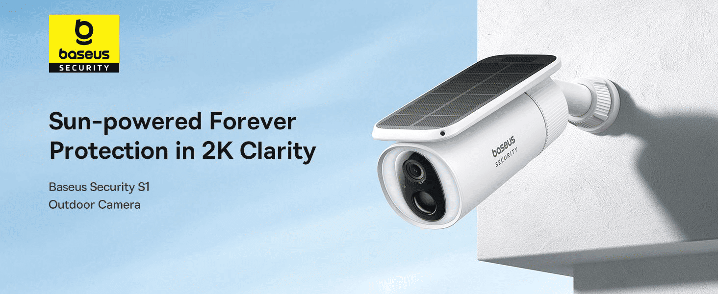 Baseus S1 Solar Outdoor Security Camera 2K Wireless System
