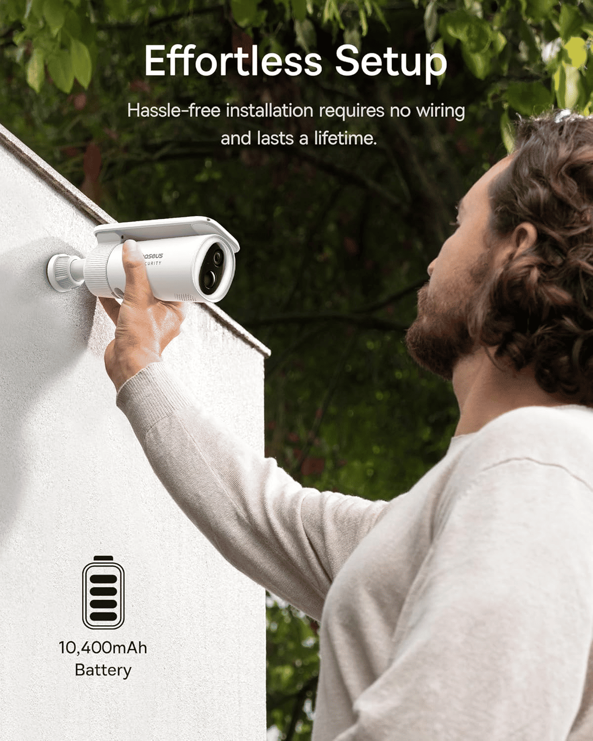 Baseus S1 Solar Outdoor Security Camera 2K Wireless System