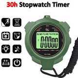 YS-728L 30h Digital Handheld Stopwatch 0.01s Accuracy Green