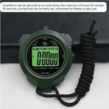 YS-728L 30h Digital Handheld Stopwatch 0.01s Accuracy Green