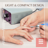 Electric Nail Drill Machine 25000 RPM File Pedal Kit