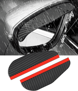 Generic Carbon Fiber Car Side Mirror Rain Eyebrow Guard 2-Pack