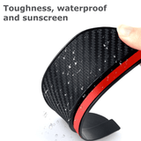 Generic Carbon Fiber Car Side Mirror Rain Eyebrow Guard 2-Pack