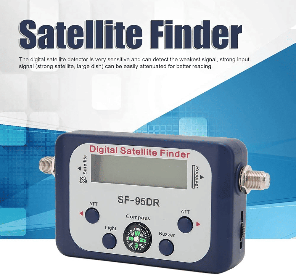 Generic SF-95DR Digital Satellite Finder with Compass for TV Dish