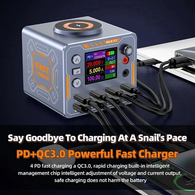 WLX-F1 140W GaN Multi-Port Desktop Wireless Charging Station