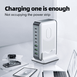 WLX-F8B 200W Desktop GaN Charging Station 8-Port USB-C Hub