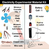DIY Electric Fan Motor Kids Science Circuit Experiment STEM Kit