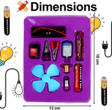 DIY Electric Fan Motor Kids Science Circuit Experiment STEM Kit