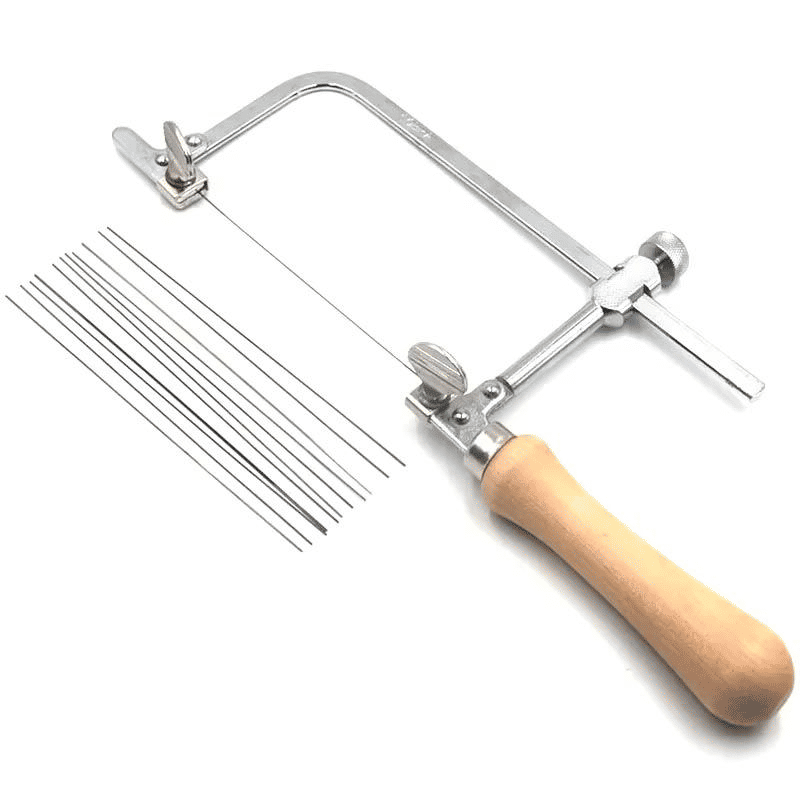 Generic Adjustable Steel Jewelry Saw Frame with 12 Saw Blades
