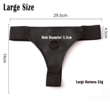 Realistic Hollow Strap-On Dildo with Adjustable Harness for Couples Adult Play