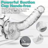 Realistic Silicone Dildo with Suction Cup, G-Spot & Anal Lifelike Sex Toy