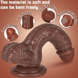 Realistic Silicone Dildo with Suction Cup, G-Spot & Anal Lifelike Sex Toy