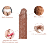 Premium Silicone Penis Sleeve Extender, Realistic, Reusable, Enhances Male Performance