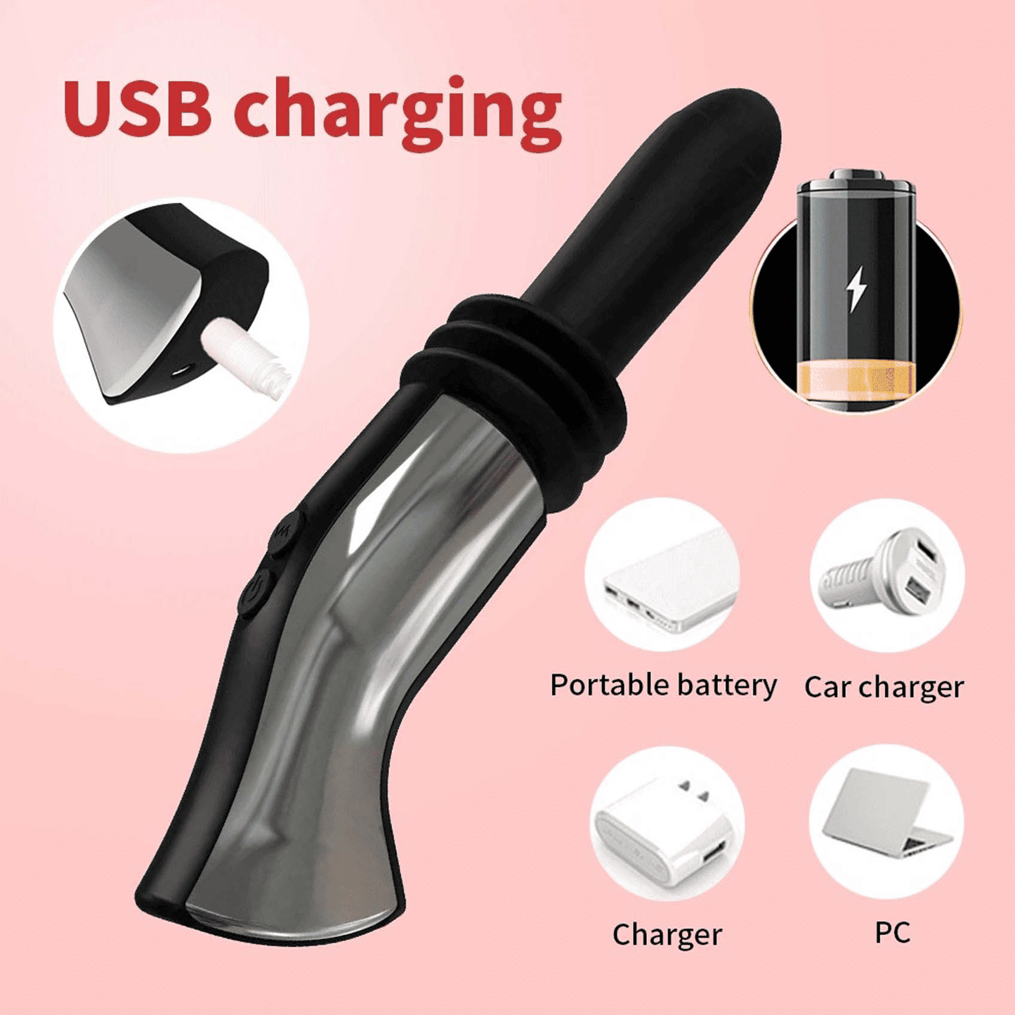 Upgraded Hands-Free Automatic Wireless Vibrator: Smooth G-Spot & Anal Pleasure