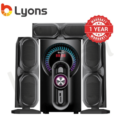 LYONS LYS3602 3.1CH Multimedia Bluetooth Home Theater Speaker System with Remote
