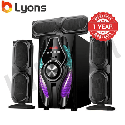 LYONS LYS3601 3.1CH Multimedia Speaker System with Subwoofer 18000W